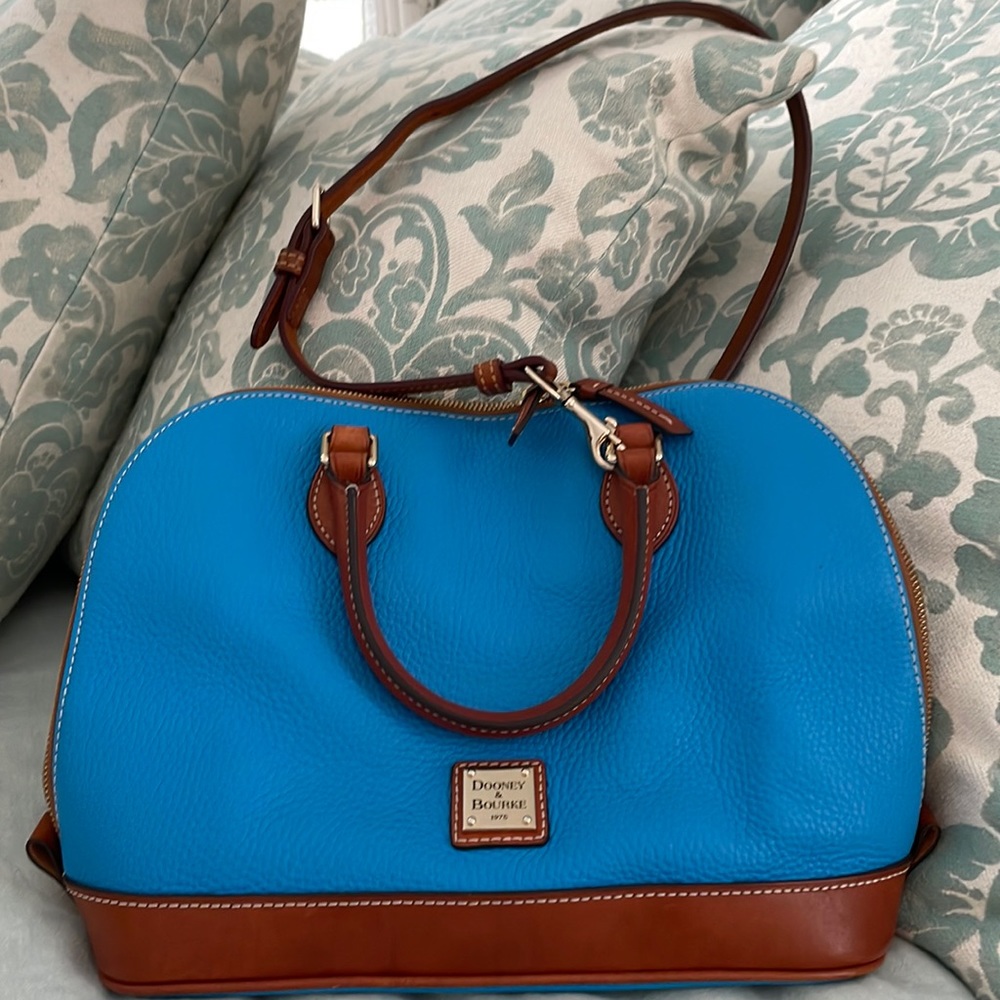 Dooney & Bourke Pebble Leather Zip Zip Satchel